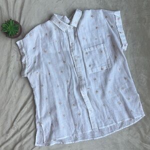 Rails Whitney Rose Gold Stars Button Down